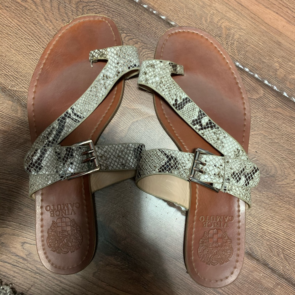 Snake Pattern Sandals